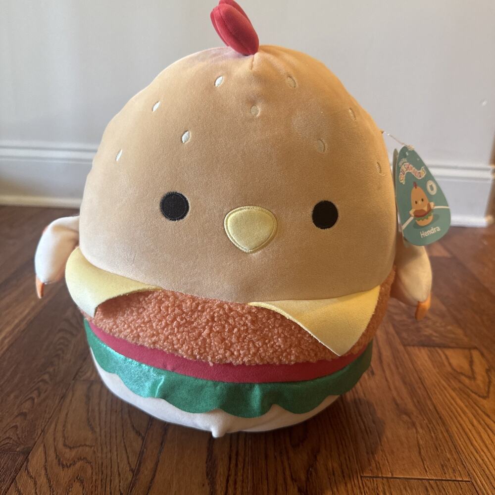 NEW Squishmallows Hendra the Chick Chicken Sandwich Plush Toy Stuffed Animal NWT